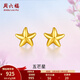 周六福（ZLF）  黃金耳釘女款足金小星星黃金耳飾 計價(jià) 0.76g