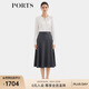 PORTSPORTS女裝2025秋季新款灰色挺括質(zhì)感傘擺半裙ALQ9S005WWQ041 高級灰 6