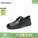 天美意男鞋送老公商場(chǎng)同款系帶百搭商務(wù)休閑男休閑皮鞋新款 黑色 40