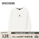 斯凱奇（Skechers）女士加絨套頭衛衣寬松簡(jiǎn)約長(cháng)袖T恤衫L425W011