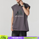 阿迪達斯（adidas）無(wú)袖T恤男裝 春夏季新款運動(dòng)服籃球訓練跑步健身純棉透氣休閑背心 JC7836/巖層灰 S （175/92A）