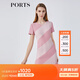 PORTS寶姿春夏新品女裝短袖中長(cháng)連衣裙LM8D134KWB008 丁香紫 M (6)