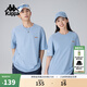 卡帕（Kappa）【冰茶T】背靠背2025夏季新款短袖T恤男女情侶復古休閑透氣上衣 清爽夏日丨冰茶素涼感-天藍8015 L