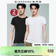 佐丹奴【兩件裝】短袖t恤男裝純棉t恤衫純色圓領(lǐng)休閑上衣18246011