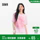 森馬（Semir）森柔|短袖T恤女夏季圖案寬松落肩個(gè)性小眾chic溫柔系101325100021
