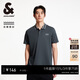 杰克·瓊斯（JACK&JONES） 潮百搭時(shí)尚商務(wù)休閑刺繡logo撞色螺紋翻領(lǐng)短袖上衣男裝225206010