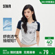森馬（Semir）涼感T|短袖T恤女夏短款印花緊身插肩袖2026顯瘦衣服109326100016