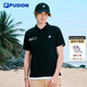 斐樂(lè ) FUSION斐樂(lè )潮牌男裝針織短袖2025夏新款時(shí)尚休閑寬松POLO衫男 正黑色-BK L 175/96A/L