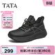 他她（TATA）男鞋冬季商場(chǎng)同款百搭休閑鞋新款厚底運動(dòng)鞋VRF01DM5 黑色（絨里） 40