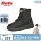 Bata拔佳休閑靴女冬季商場(chǎng)新款厚底休閑時(shí)尚保暖戶(hù)外短靴AGD41DD4 黑色-布面 35