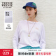 Teenie Weenie小熊女裝秋季輕薄微透長(cháng)袖T恤莫代爾棉打底衫上衣潮 白色 M (165)