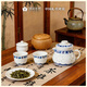 紅葉景德鎮陶瓷旅行茶具套組隨手泡功夫茶具辦公室單人泡茶3頭茶具 3頭隨手泡【青花玲瓏】