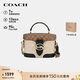蔻馳（COACH）【品牌直供】女士GEORGIE斜挎手提包黑色配卡其色CBR31禮物