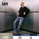 Lee726舒適直筒丹寧復古水洗藍色男牛仔褲休閑潮流