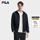 FILA 斐樂(lè )官方男士梭織外套2026春新款日常休閑舒適百搭連帽上衣 傳奇藍-NV 2XL 185/104A/XXL