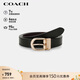 蔻馳（COACH）【品牌直供】女士經(jīng)典針扣腰帶黑色皮革CF269IMC1A禮物