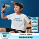 Skechers斯凱奇哆啦A夢(mèng)聯(lián)名款 男女童夏季純棉透氣限定短袖L325K070 【100%純棉】亮白色/0019/70 150