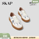 圣伽步（SKAP）板鞋女士運動(dòng)休閑百搭厚底德訓鞋[章若楠同款] 銀色 37