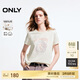 ONLY 2025春季舒適設計感玫瑰印花正肩短袖T恤女|125101044