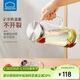 樂(lè )扣樂(lè )扣（LOCK&LOCK）涼水壺耐熱玻璃水壺泡茶檸檬水果水杯子家用大容量玻璃茶水杯1.6L