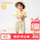 巴拉巴拉童裝嬰兒寶寶連體衣新生兒外出哈衣爬服夏裝【商場(chǎng)同款】 黃咖色調00435 90cm