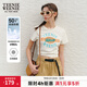 Teenie Weenie【防曬涼感】小熊女裝夏裝短袖T恤小個(gè)子基礎款上衣 乳白色 S
