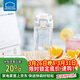 樂(lè )扣樂(lè )扣（LOCK&LOCK）人魚(yú)線(xiàn)塑料運動(dòng)水杯夏天便攜水壺帶刻度提手男女水杯子520ML白色