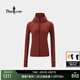 比音勒芬【格型T】春秋款女士時(shí)尚休閑運動(dòng)外套高領(lǐng)連帽防曬修身夾克上衣 42磚紅色 L （100）