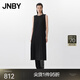 JNBY/江南布衣25春連衣裙優(yōu)雅風(fēng)琴百褶無(wú)袖圓領(lǐng)寬松H型長(cháng)裙5P3G12910 001/本黑 S