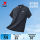 特步（XTEP）冰感polo衫短袖男女夏季商務(wù)透氣運動(dòng)半袖休閑男裝速干翻領(lǐng)t恤 正黑色-0029（男） L