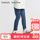 巴拉巴拉balaOne童裝兒童長(cháng)褲寶寶打底褲男童女童褲子秋裝新款可外穿 藍色調00388 120