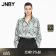JNBY/江南布衣【商場(chǎng)同款】25秋新品襯衫格紋繡球花圖案5P7212850 597/紫綠系 S