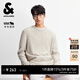 杰克·瓊斯（JACK&JONES）男裝秋冬92%綿羊毛衫男士毛衣打底衫內搭刺繡潮流長(cháng)袖針織衫 A08燕麥色常規 L