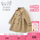 戴維貝拉（DAVE＆BELLA）新款大童女裝中大童風(fēng)衣外套兒童大衣女童春季小女孩春天 卡其色【常規款】 150 cm（建議身高140-150cm）