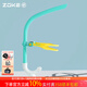 洲克（ZOKE）兒童游泳訓練濕式呼吸管自由泳水下?lián)Q氣呼吸器兒童硅膠換氣管前置 綠色 兒童呼吸管625501403-3