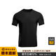 龍牙【滿(mǎn)2件-100】戰之浩纖圓領(lǐng)短袖T恤透氣親膚棉感吸濕速干有型百搭 極夜黑 L (155-170斤)
