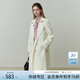 范思藍恩范思藍恩23FS11161 經(jīng)典時(shí)尚中長(cháng)款風(fēng)衣外套女秋季新款英倫風(fēng) 白色 S
