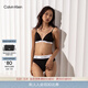 Calvin Klein內衣【摩登引力帶】ck棉質(zhì)襠高腰比基尼三角內褲女 UB1-太空黑 S