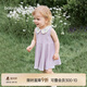 babylove女寶寶連衣裙夏季純棉紗布嬰兒裙子刺繡無(wú)袖甜美公主裙