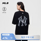 MLB男女同款寬松仿牛仔背標短袖26春新款3ATSM0663-50BKS-M