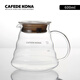 CAFEDE KONA 手沖咖啡分享壺 家用耐熱玻璃滴漏壺 云朵壺 泡花茶壺 600ml