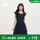 森馬（Semir）連衣裙女夏季U領(lǐng)純色褶皺短袖短裙2026簡(jiǎn)約風(fēng)設計感109326114005