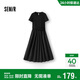 森馬（Semir）連衣裙女夏圓領(lǐng)褶皺收腰拼接涼感2026小心機優(yōu)雅長(cháng)裙109326114004