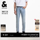 杰克·瓊斯（JACK&JONES）男裝春夏季牛仔褲百搭時(shí)尚貓須水洗潮流簡(jiǎn)約修身褲子225332093 E40淺牛仔藍 31 175 W31/L30