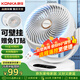 康佳（KONKA）空氣循環(huán)扇家用風(fēng)扇遙控辦公室臺式桌面電風(fēng)扇廚房換氣扇搖頭壁掛電扇交流定頻小風(fēng)扇KXHS-1511E-P