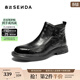 森達皮靴男冬季新款商場(chǎng)同款時(shí)尚潮流休閑短靴DB009DD5 黑色 42