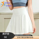 COZOK運動(dòng)短裙女網(wǎng)球服套裝速干百褶裙瑜伽半身裙防走光跑步健身羽毛球 白色/裙褲雙側口袋 M [96-110斤]