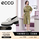 愛(ài)步（ECCO）【明星同款】樂(lè )福鞋女 百搭厚底粗跟英倫風(fēng)單鞋女 摩登490013 HL 石灰色49001301378 建議選小一碼 37 （偏大，建議選小一碼）