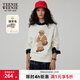 Teenie Weenie小熊冬裝簡(jiǎn)約學(xué)院風(fēng)毛衣法式毛針織衫時(shí)髦高智感女裝 象牙白 S 160