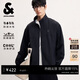 杰克·瓊斯（JACK&JONES） 男裝夾克時(shí)尚簡(jiǎn)約寬松插肩長(cháng)袖立領(lǐng)涼感防曬外套上衣226221024